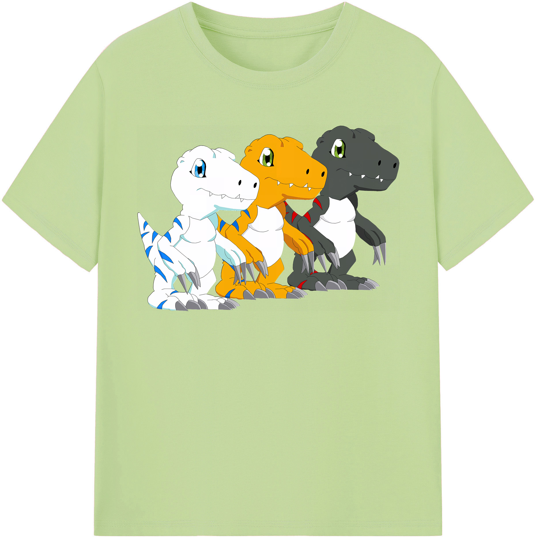 （画像用） Digimon デジタルモンスター/デジモン 綿100％半袖Tシャツ（フロントプリント）